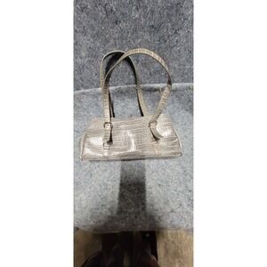 Women's Bowling Hand Bag Gary Snake skin likeness full cross Top Zipper